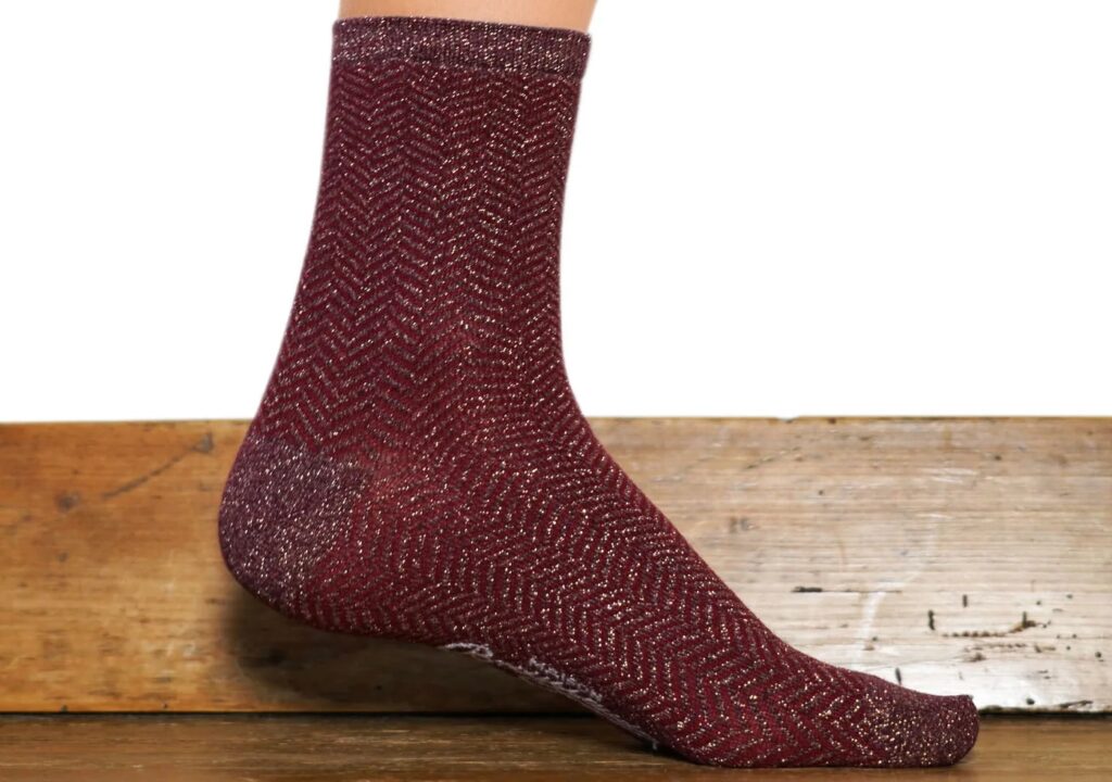 Modèle de chaussettes à paillette