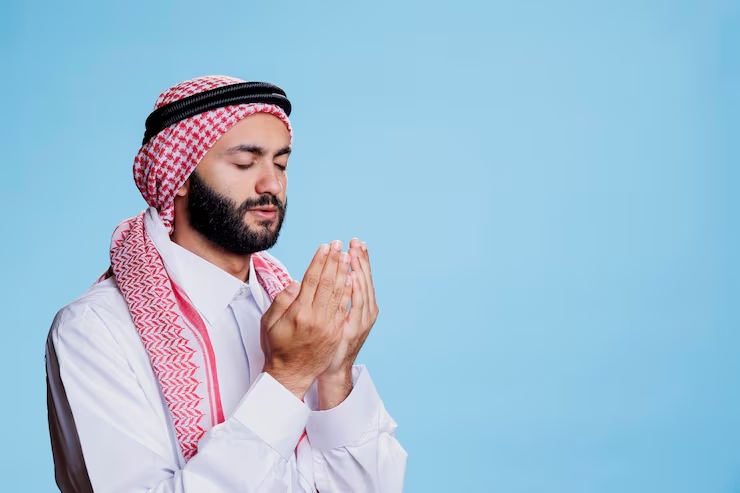 Homme en pleine prière